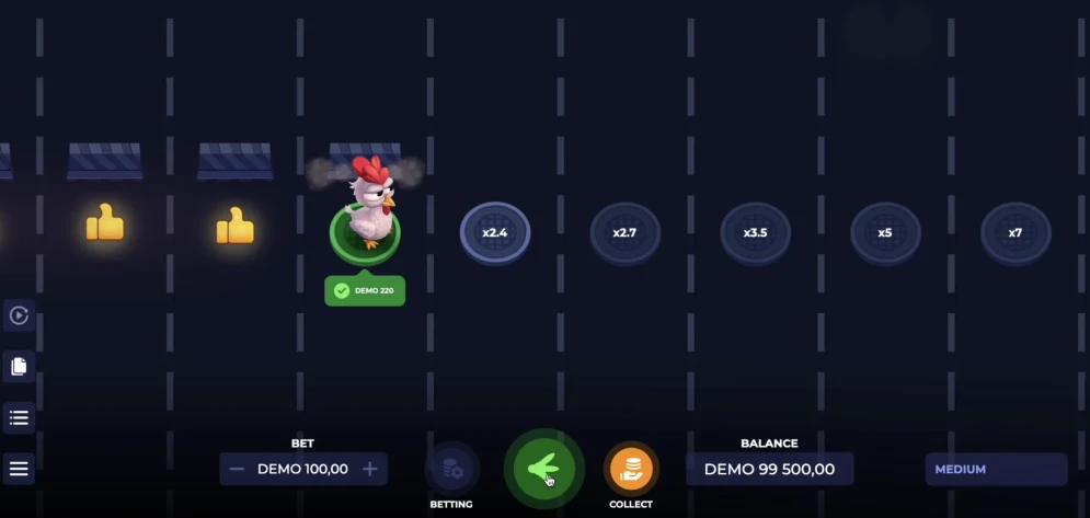 Uncrossable Rush demo